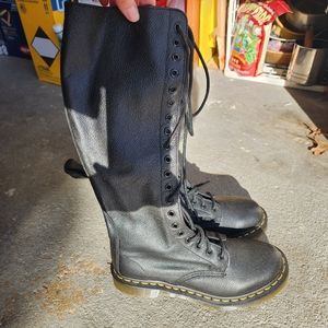 Dr. Martens knee high boots black